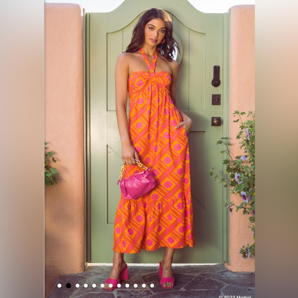 Show Me Your MuMu - Midge Midi Dress Malibu Daisy